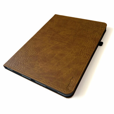 Leather Cover Apple iPad Pro 12.9'' 2021 5th Gen Tablet Protective Case Pouch Brown