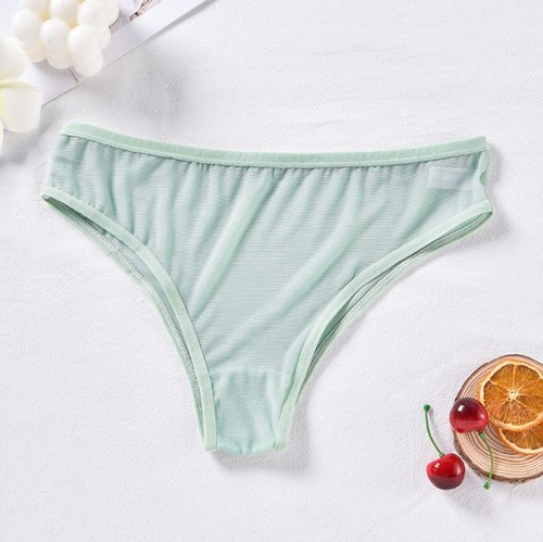 5pcs Lot Women Thongs Panties G string Cheeky Bikini See Through Mesh Brief - Picture 5 of 10