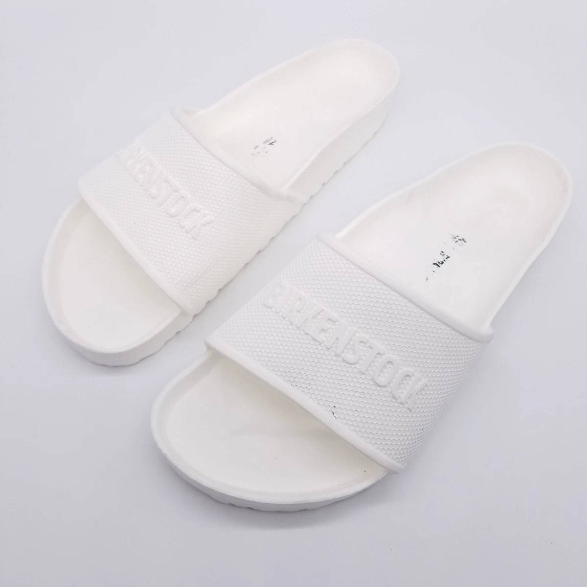 Mens white store rubber birkenstocks