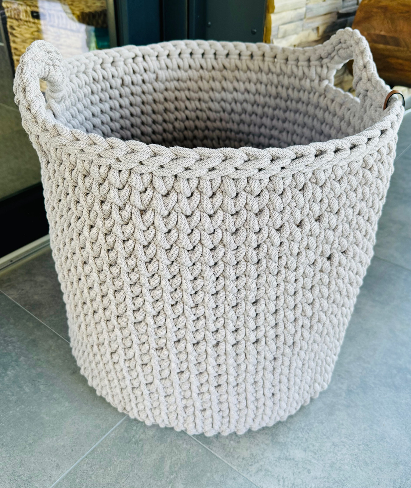 Häkelkorb XXL / Aufbewahrungskob / Deko / Handmade / Jumbo Bobbiny