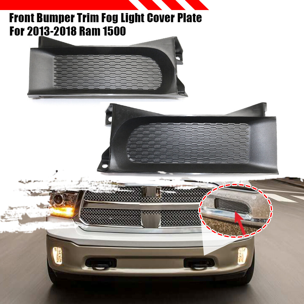 2013-2018 Ram 1500 Front Bumper Trim Insert with Fog Light Cover