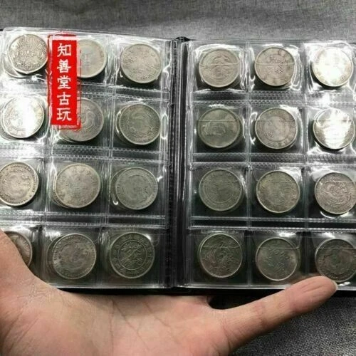 Sammlung chinesischer antiker Münzen 120 Silbermünzen der Republik China Dynast - Bild 1 von 3