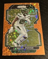 2021 Panini Prizm La’Mical Perine Orange Disco Prizm No Huddle