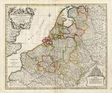 Antique Map-NETHERLANDS-BELGIUM-LUXEMBOURG-Elwe-1792