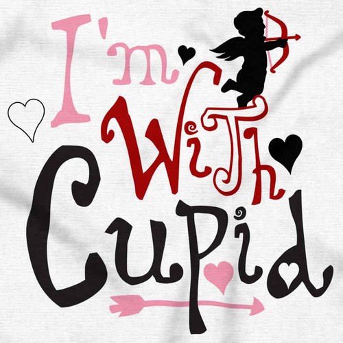 Valentine's Day I'm With Cupid Love Heart Youth Girls Hoodie Sweatshirts Kids - Picture 2 of 7