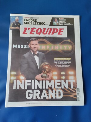 Lionel Messi Ballon d'Or Zeitung Das Team 31. Oktober 2023