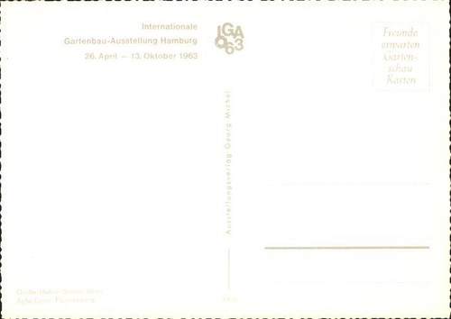 71458056 Hamburg Internationale Gartenbau Ausstellung Hallen Blumenschau - 第 2/2 張圖片