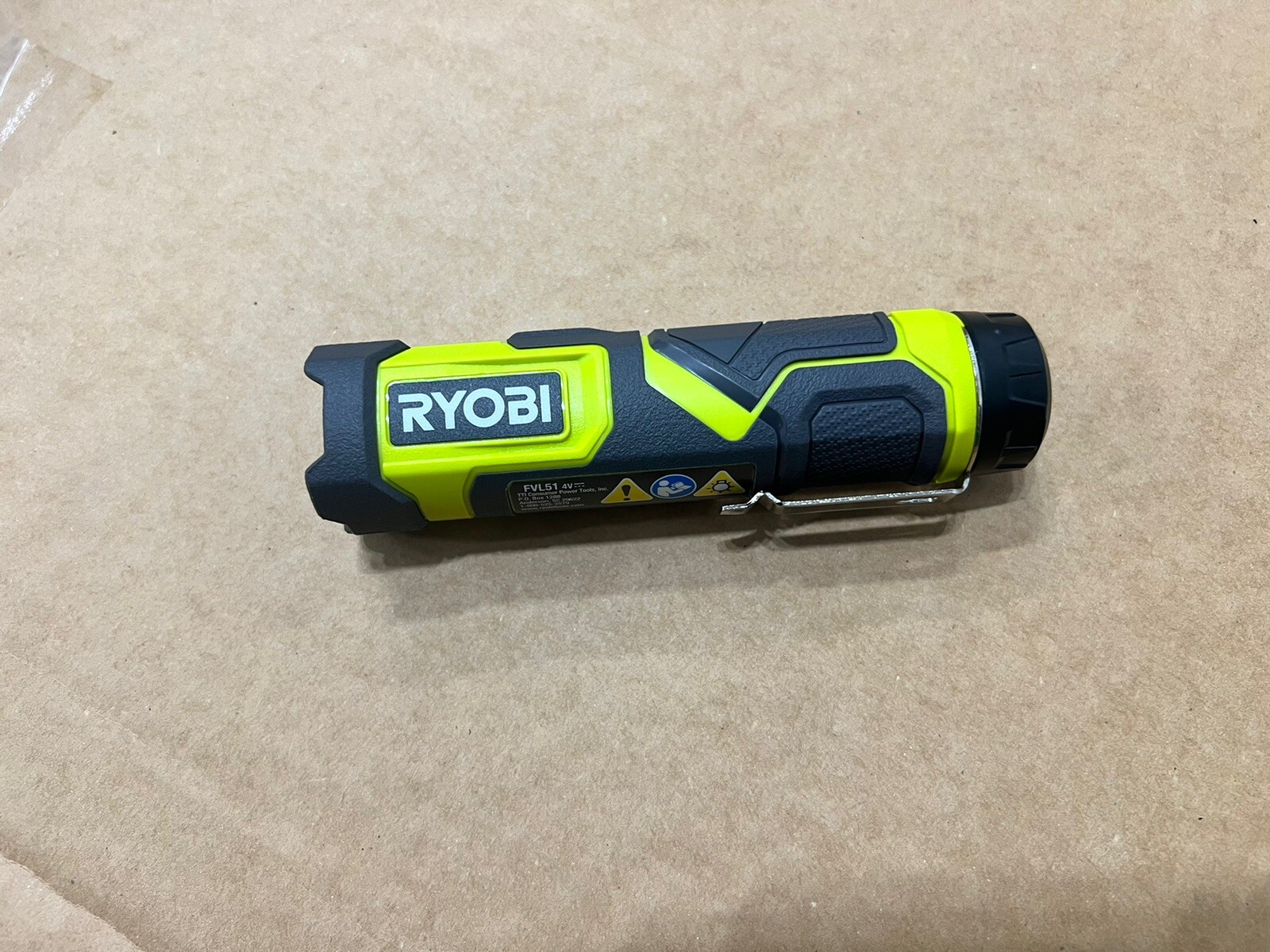 Ryobi 600 Lumens USB Lithium Compact Flashlight Kit FVL51 No Battery eBay