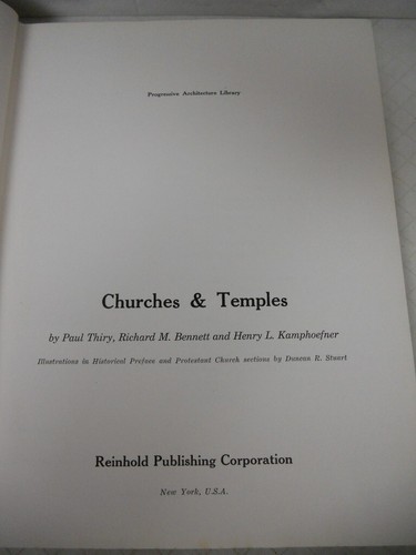 Churches and Temples - ©1953 - Illustrated Book - Paul Thiry, et al. - Hardcover - Imagen 3 de 12
