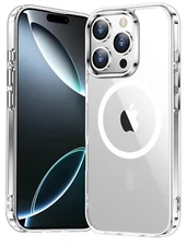 Temdan for iPhone 16 Pro Case Clear Compatible with Magsafe] Shockproof Slim B5