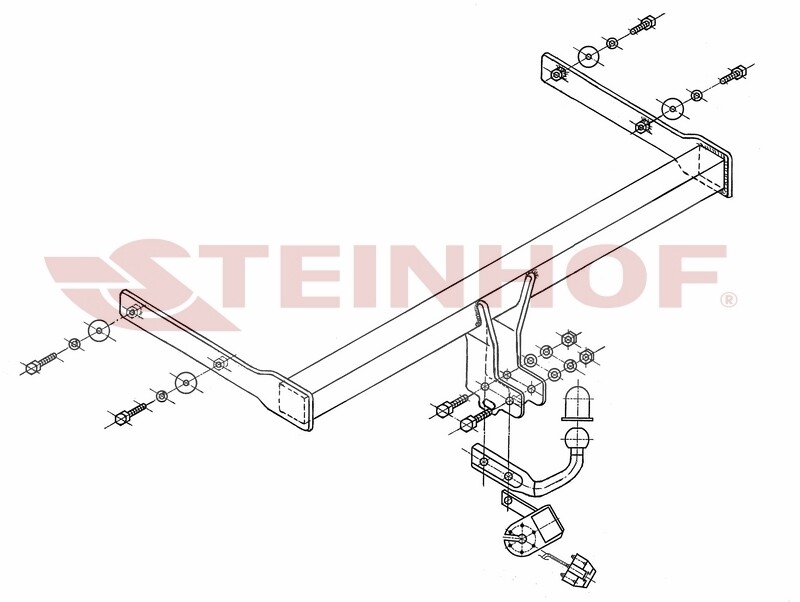 Gancio di traino fisso per Mazda 6 GH Liftback 2008-2013