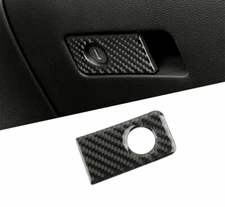 Carbon Fiber Car Storage Box Handle Cover Trim Fit For Infiniti Q50 Q60 2014-19