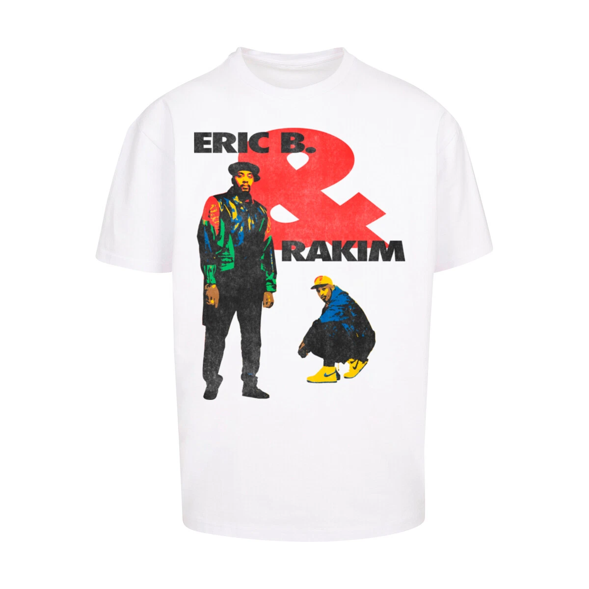 Mister Tee Eric B & Rakim Sweat The Technique Oversize Tee T-Shirt Jersey White