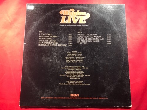 N-73 WAYLON JENNINGS Waylon Live - 1976 - APL1-1108 - RECORD - COUNRY - Bild 4 von 4