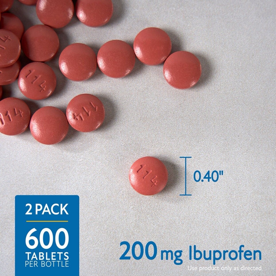 Member’s Mark Ibuprofen 200 MG,TOTAL 1200 COATED Tablets Pain Reliever ...