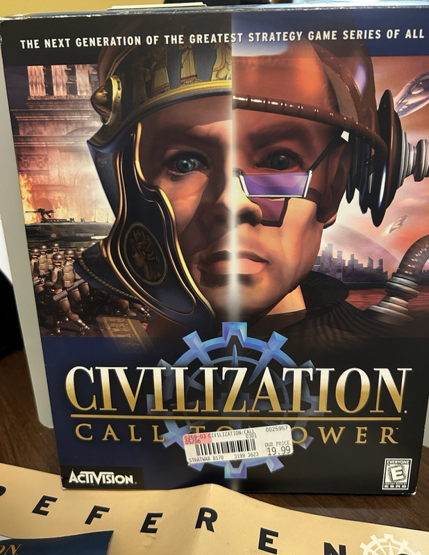 Civilization Call To Power Big Box Windows Game (PC, 1999) Complete In Box