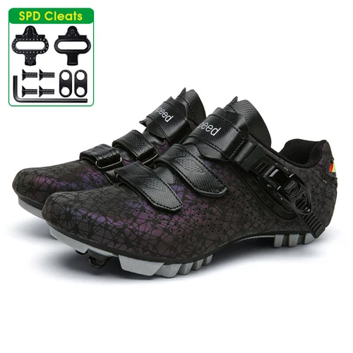 MTB Schuhe Außen Rennen Rennrad Mit SPD Stollenschuhe Herren Mountainbike Schuhe - Bild 12 von 38