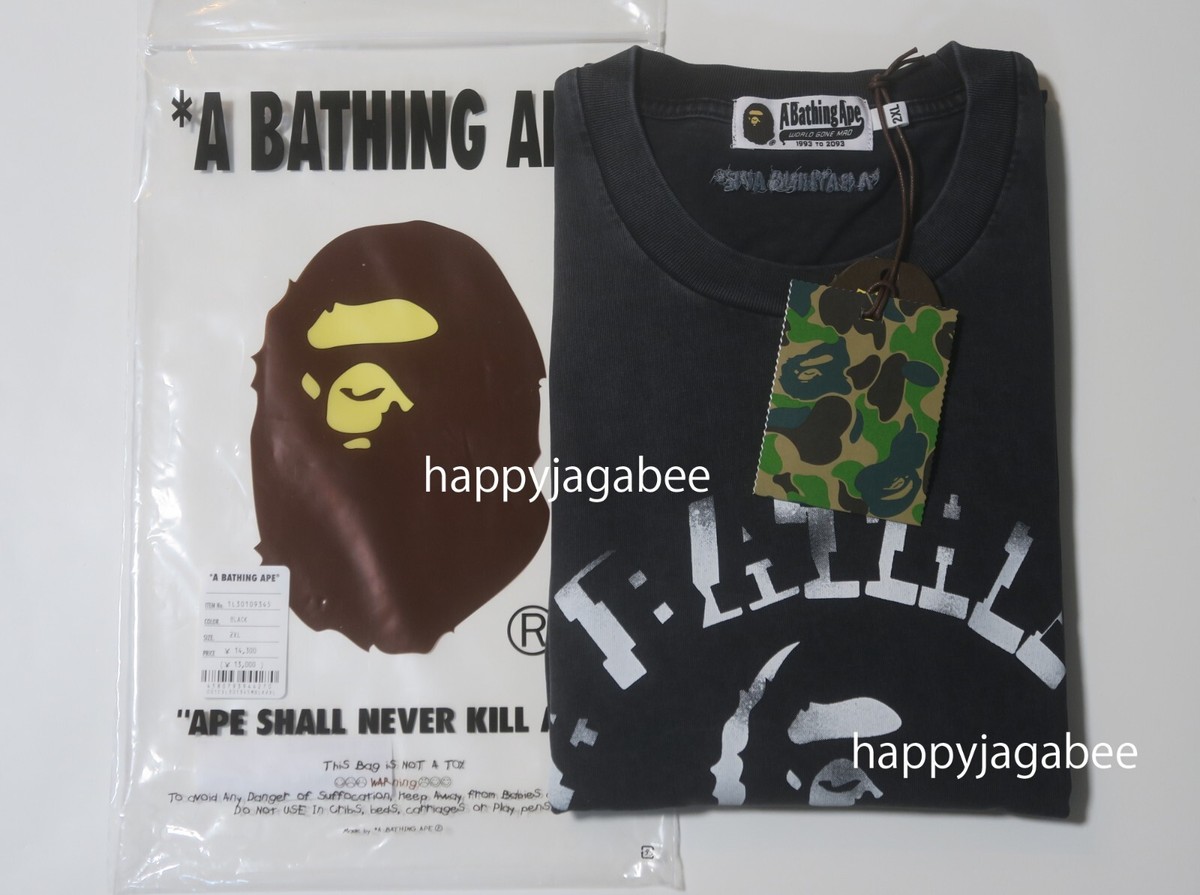 【A BATHING APE】SPRAY PRINT BATHING APE LOGO RELAXED FITTEE SPRAY PRINT BATHING APE LOGO RELAXED FIT TEE MENS – us.bape.com
