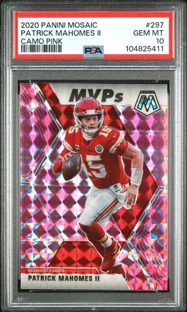 Patrick Mahomes trading card