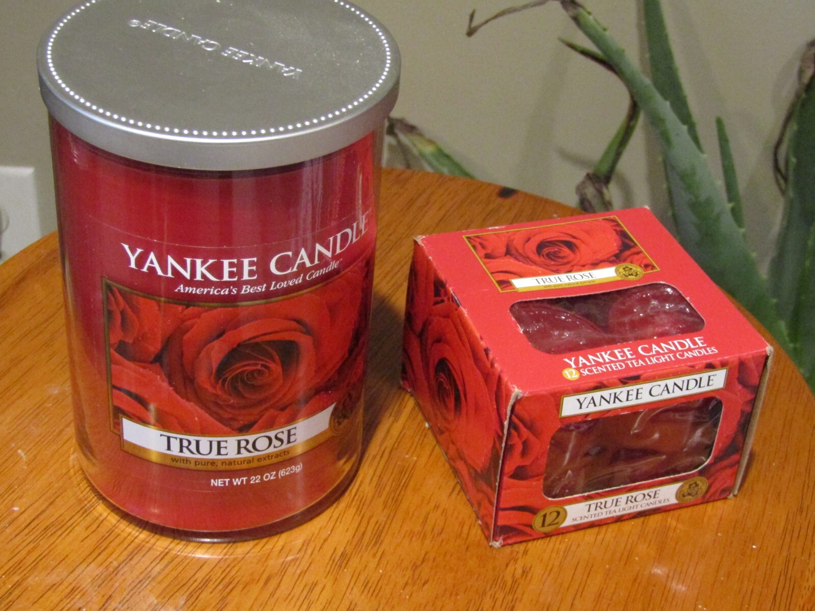 Yankee Candle True Rose Large 22 oz. Two Wick Jar & Tealights eBay