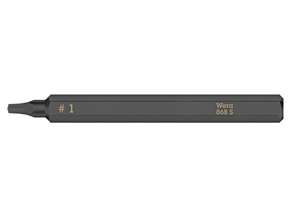 "05018171001 Bit Quadrat #1 L. Ges: 70Mm Befestigung: 1/4\" WERA.05018100001 Wera"-image