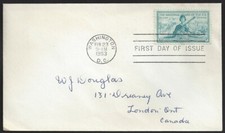 USA  1953  3 Cents      USA - NATIONAL GUARD    Fine Used 1953 First Day Cover