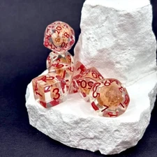 Sage's Fossil Familiar Resin Polyhedral Dice Set | Dungeons DnD RPG TTRPG