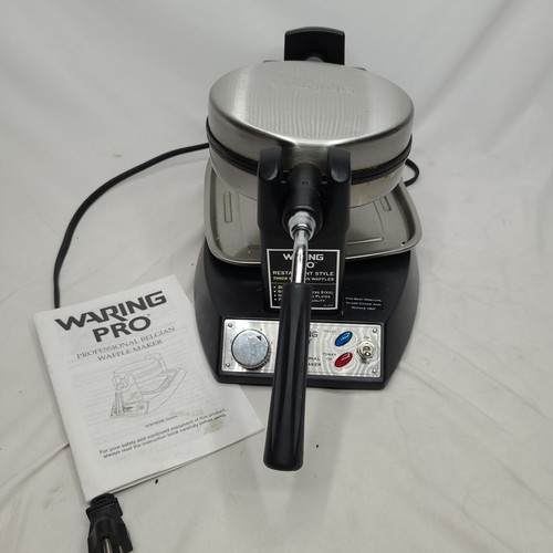 Waring Pro WWM200PC Belgain Waffle Maker Thick Restaurant Style Tested