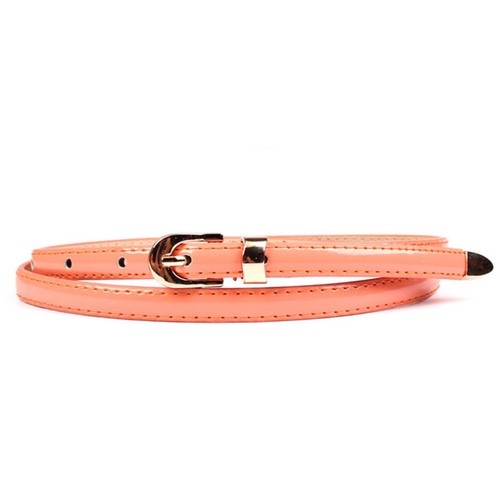 Fashion Women Ladies Skinny PU Leather Thin Waist Belt Narrow Waistband Dress - Picture 22 of 36