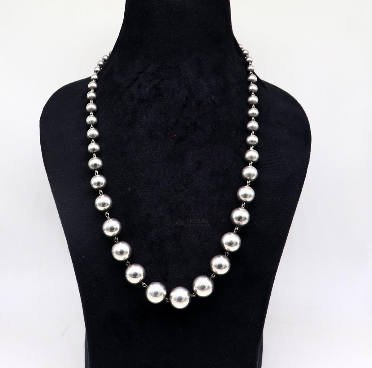 アクセサリー vintage silver925 beads chain necklace Silver Bead Necklace Sterling Silver | eBay