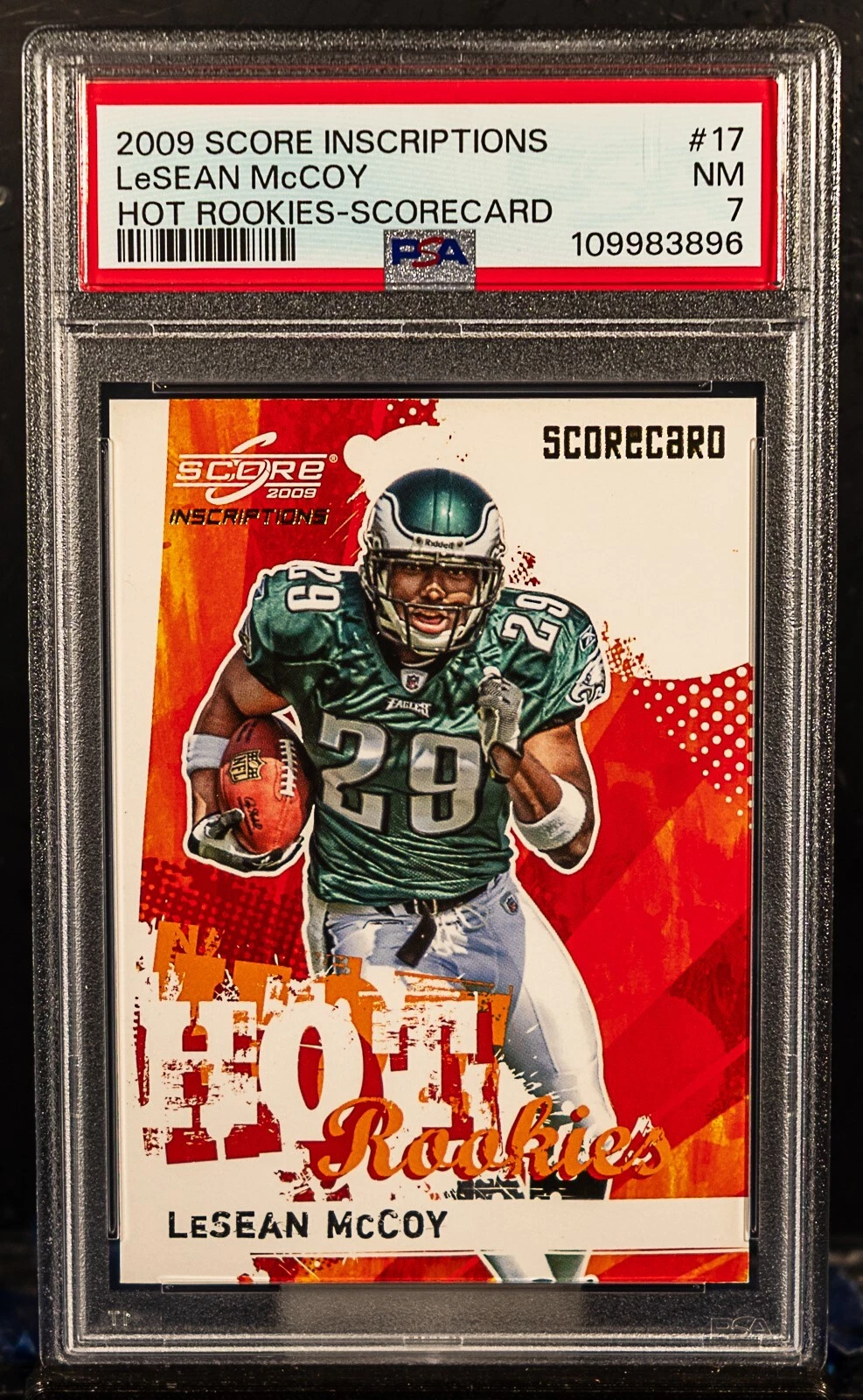 LeSean McCoy Score Inscriptions Hot Rookies #17 Scorecard