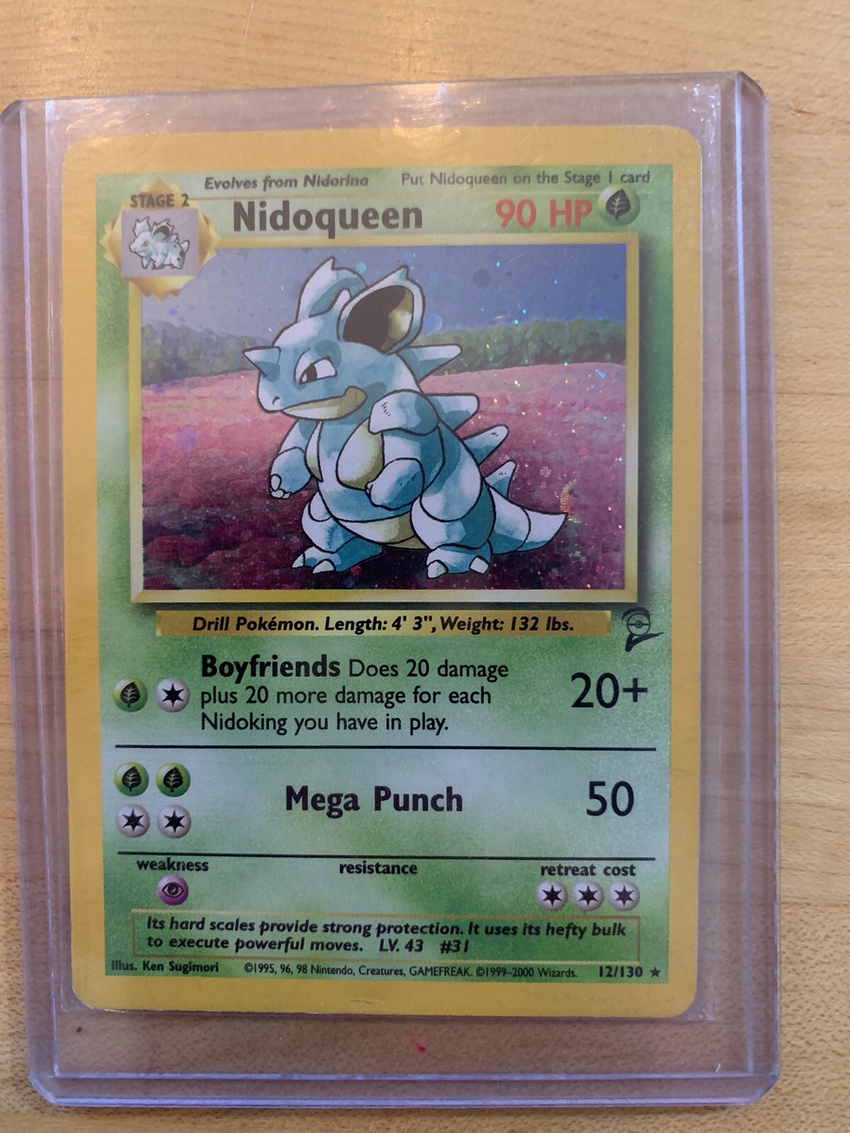 Nidoqueen Holo Rare - Base Set 2 12/130 - Near Mint