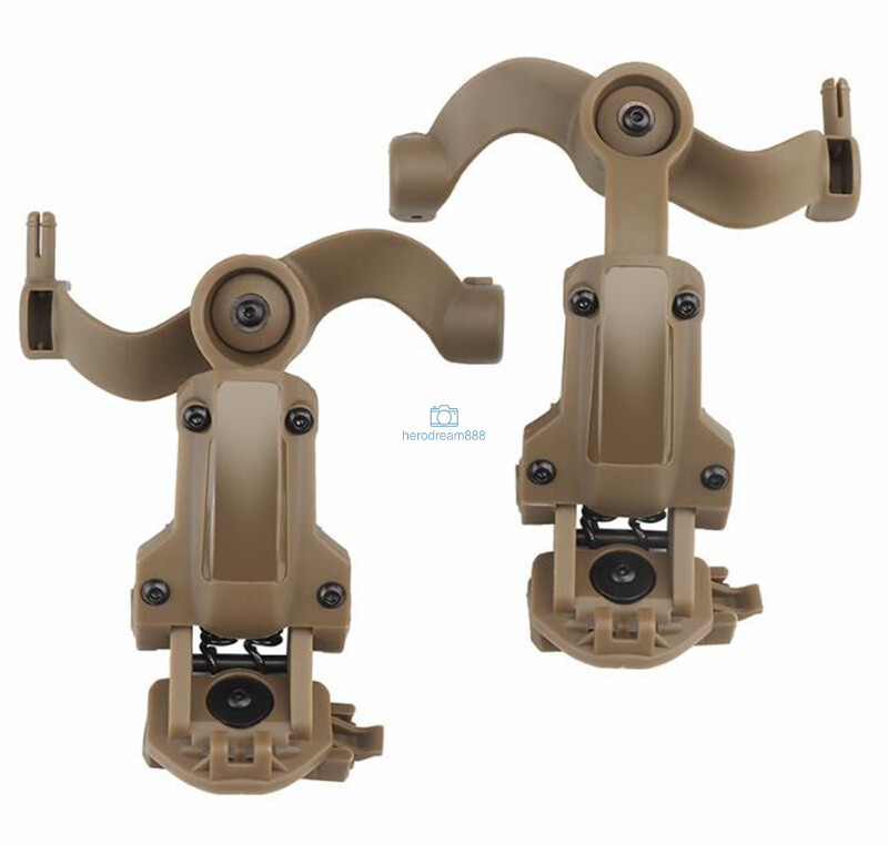 Headset Holder Brackets For Comtac II C2 AMP Fast Helmet Rail Support New-image
