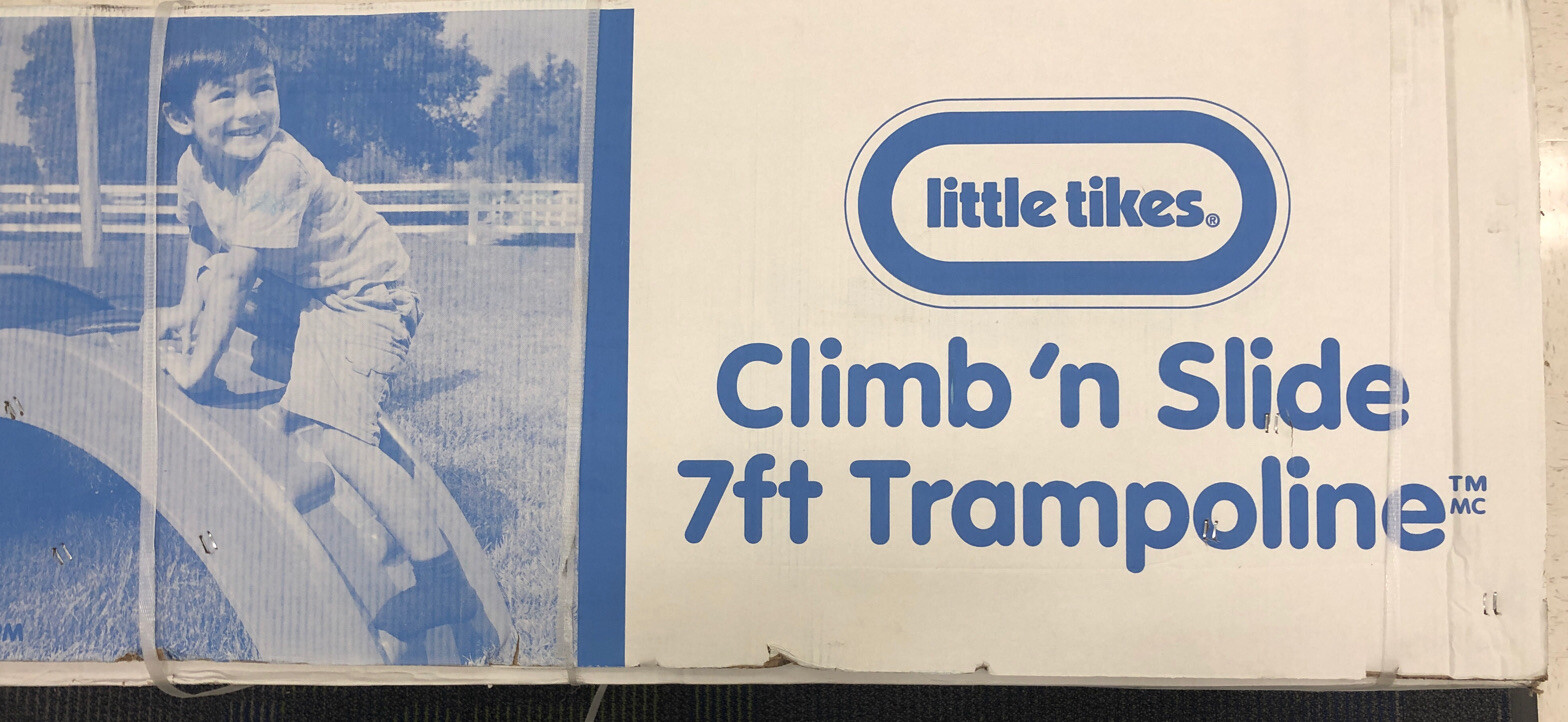 climb n slide 7ft trampoline