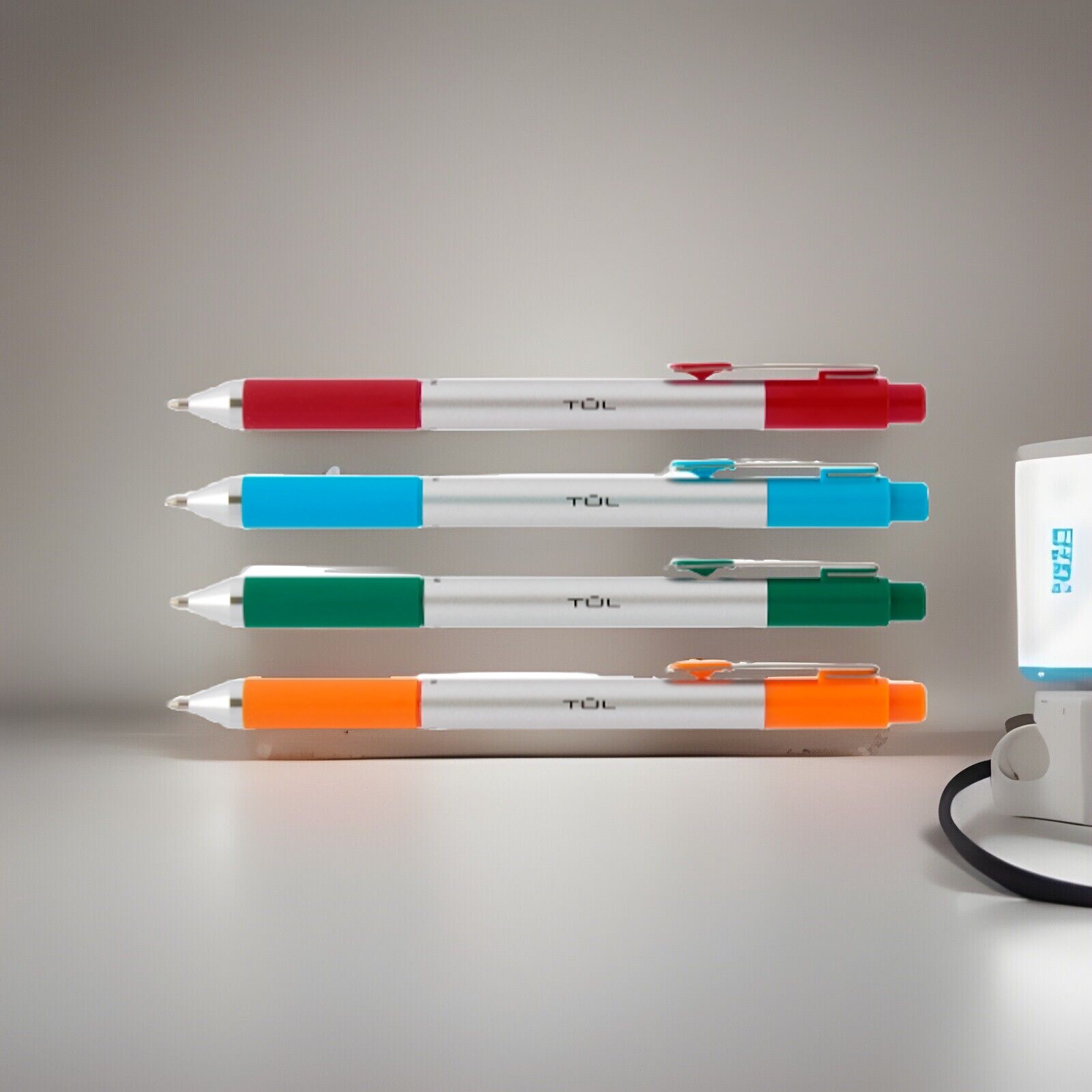 TUL Ballpoint Pens Medium Point 1.0 mm Red SkyBlue Green Orange Ink