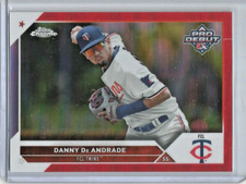 Danny De Andrade 2023 Topps Chrome Pro Debut Red Refractor #3/5
