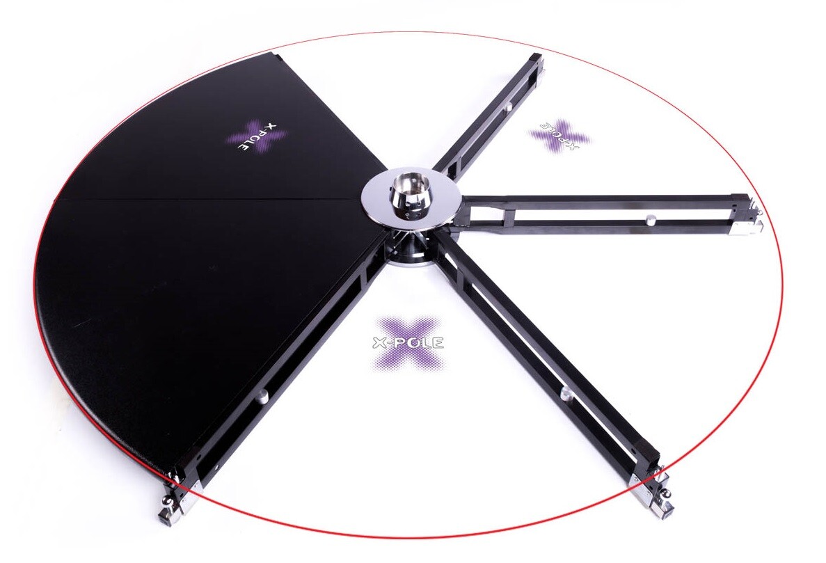 X-POLE X-STAGE Lite 45mm Chrome Spinning Static Dance X-POLE X-STAGE Lite 45mm Chrome Spinning Static Dance