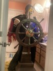 Haunted Living 6’ Haunted Harbor Talking Steering LED Captain Animatronic — photo 8