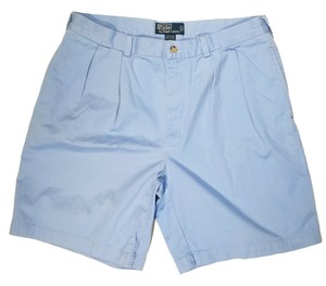 Vintage Polo Ralph Lauren Mens Shorts Blue 36 Pleated Khaki Chinos Tyler Short | eBay