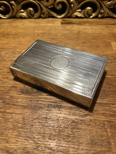Large Sterling Silver Matchbox Holder London 1912