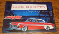 Original 1955 Desoto Full Line Deluxe Sales Brochure 55 Fireflite Firedome