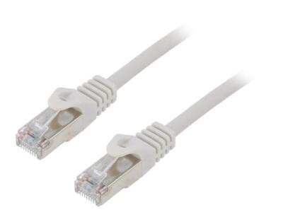 2X PP6-0.25M Patch cord F/UTP 6 Line CCA PVC grau L: 025m RJ45-Stecker GEMBIRD