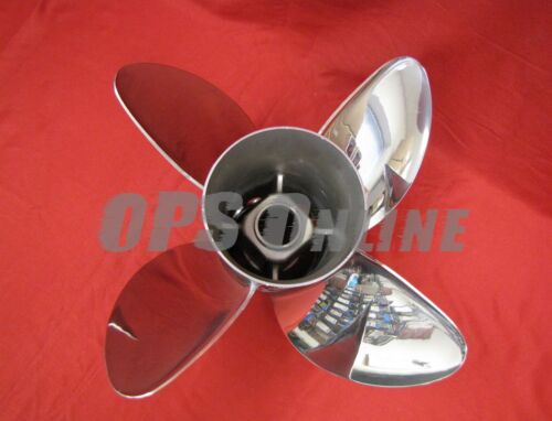 New OEM Mercury Fury 4 Propeller 14.5 x 24" Pitch 48-8M0151279 - Foto 2 di 7