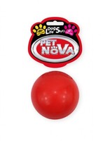 Hunde Gummiball Ball Ca. 5Cm Spielzeug Rot Hund Mit Vanille Aroma
