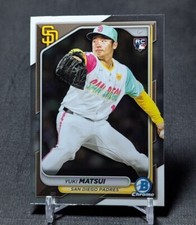 Yuki Matsui Rookie RC 2024 Bowman Chrome Baseball Card #51 San Diego Padres