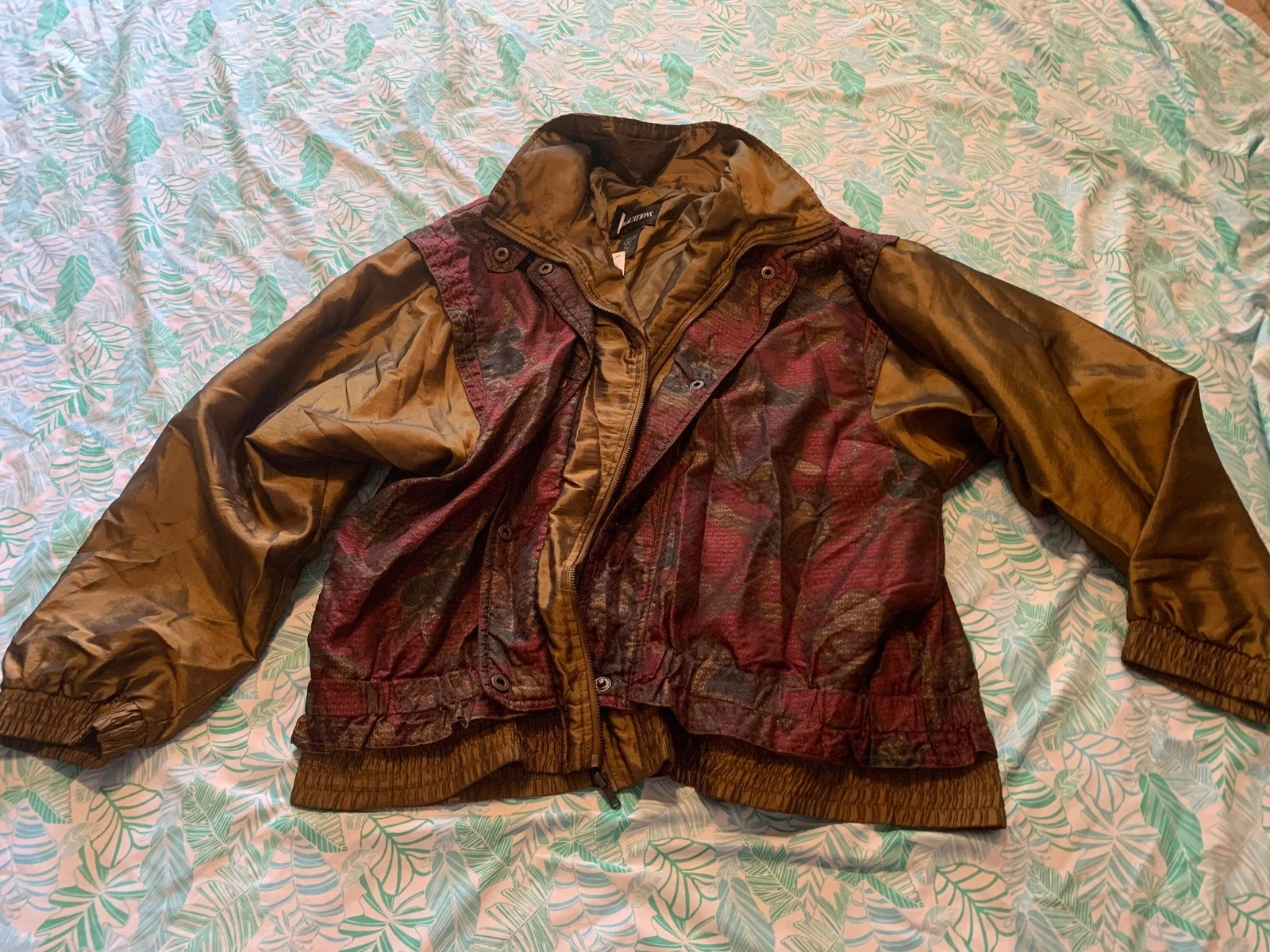 Gold Retro Windbreaker