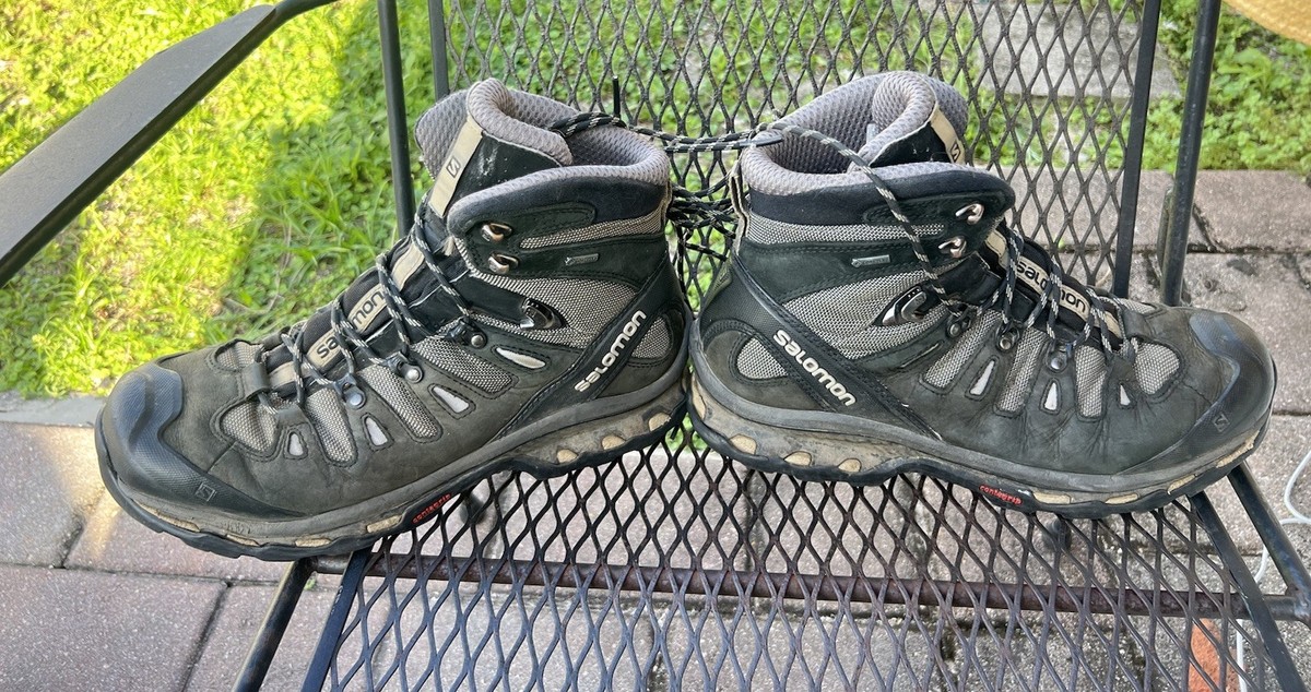 Salomon Quest 4D 2 GTX Gore-Tex Black Grey Hiking Boots  display picture 2