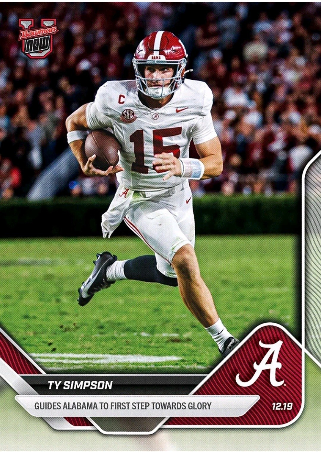 2025-26 Bowman U Now Football 61 Ty Simpson