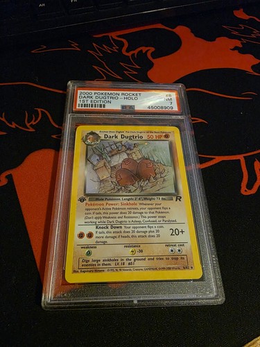 Dark Dugtrio (1st Edition) graded PSA 7 for sale on eBay