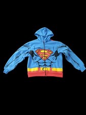 Superman Themed Boys Hoodie Sweatshirt L/XL
